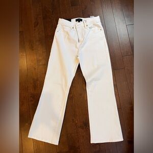 Banana Republic Vintage-Stretch Cropped Bootcut Jeans - White